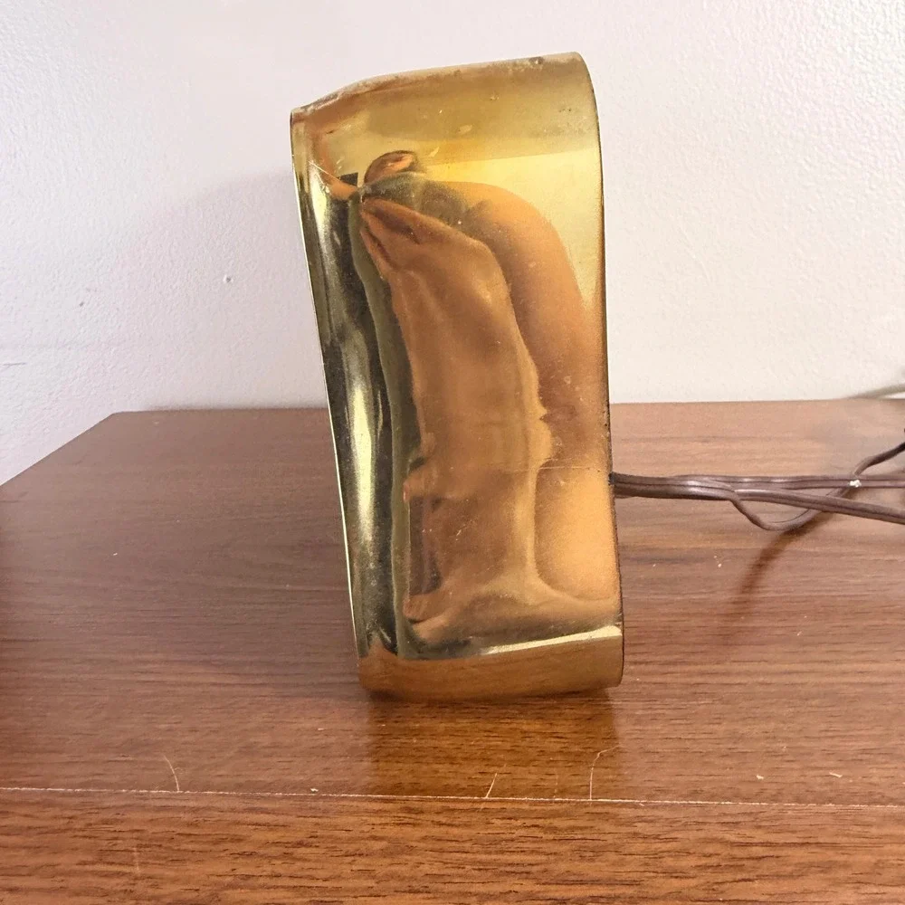 Vintage MasterCrafters Jesus Electric Clock MCM Gold Religious Working USA